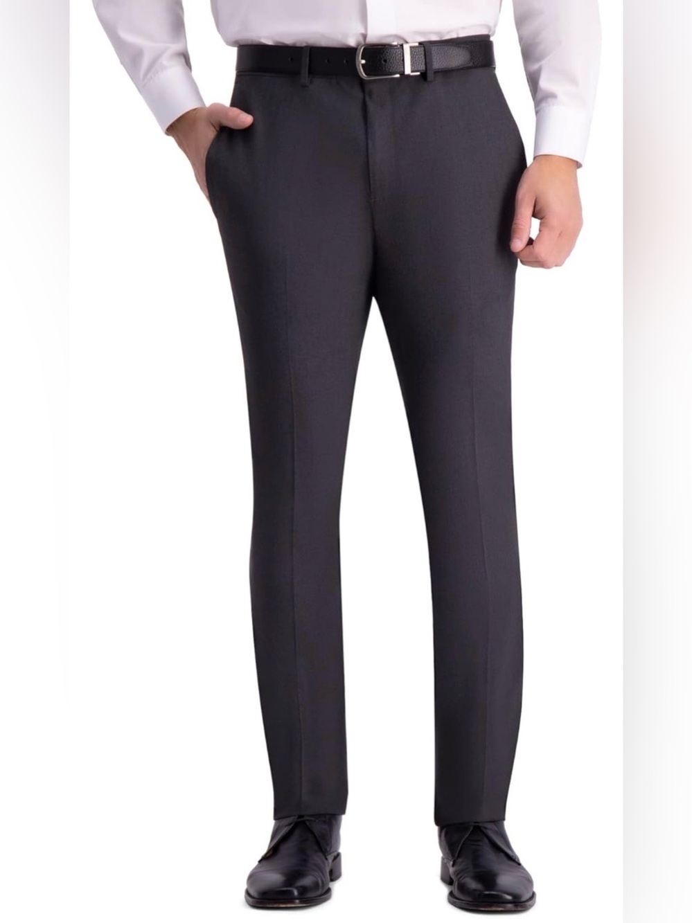 Kenneth Cole Reaction Stretch Skinny Fit Pants - Black - 38W 29L
